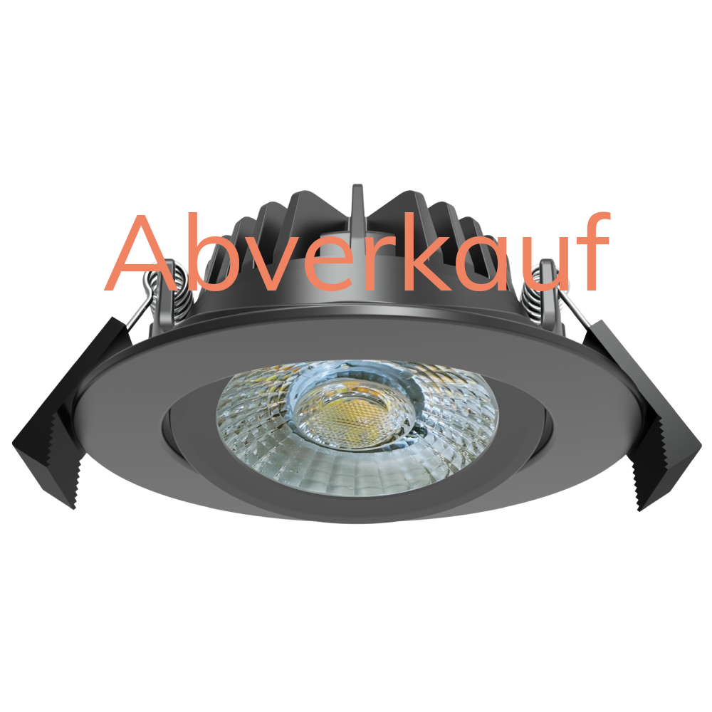 Perfy, Einbauspot, Ø90mm, schwarz, 600-800lm, 3000K