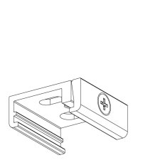 Deckenhalterung für abgehängte Decken, grau